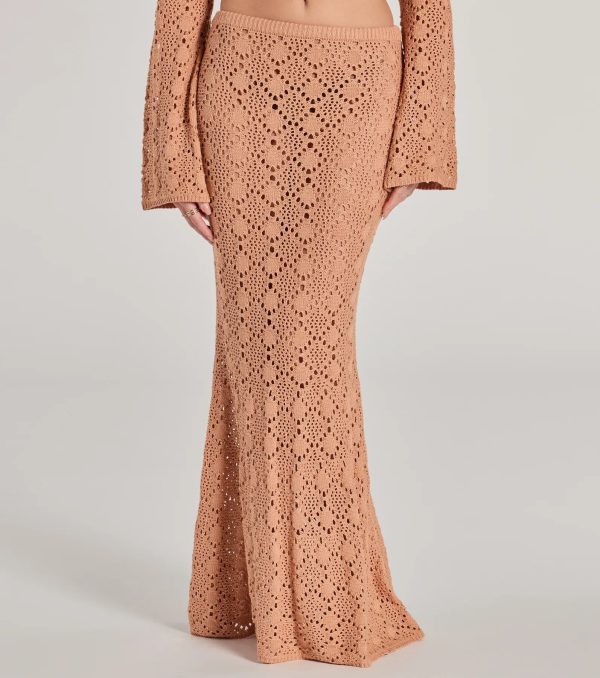 Weekend Mood Crochet Maxi Skirt - Image 4