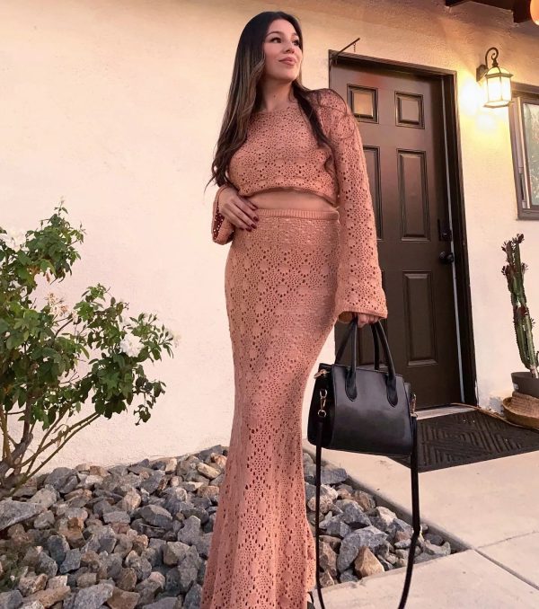 Weekend Mood Crochet Maxi Skirt - Image 5
