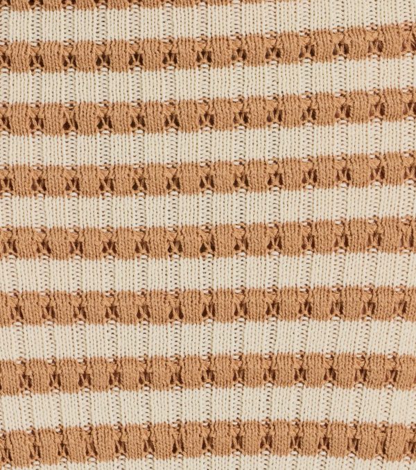 Seaside Cutie Striped Slit Knit Midi Skirt - Image 3
