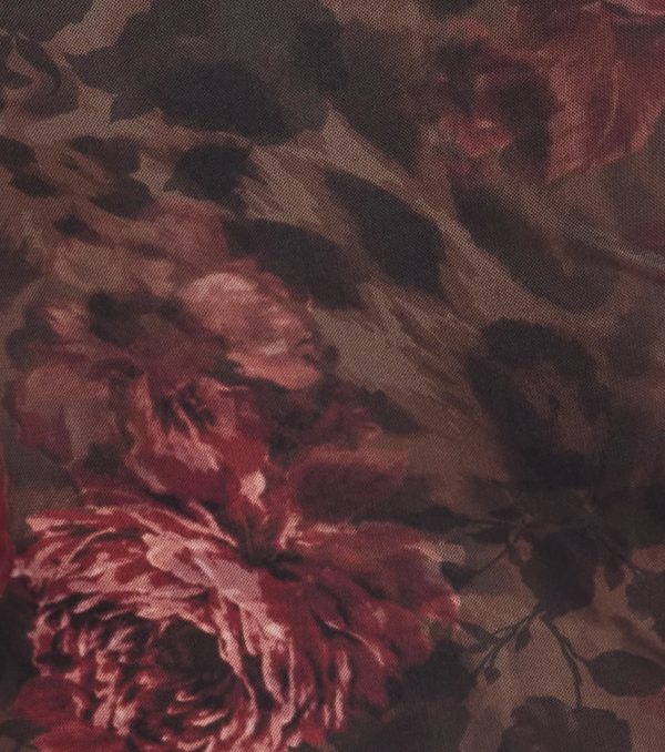 Wild Blossom Abstract Print Maxi Skirt - Image 4