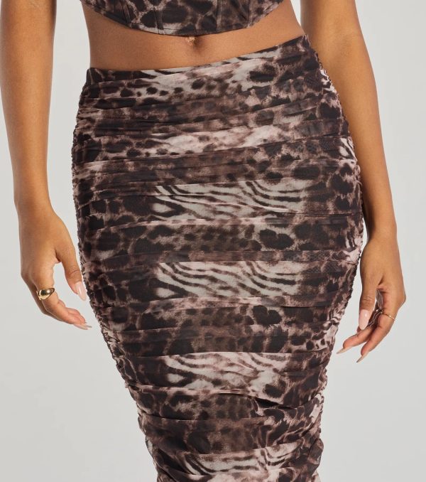 Unmatched Boldness Leopard Print Midi Skirt - Image 3