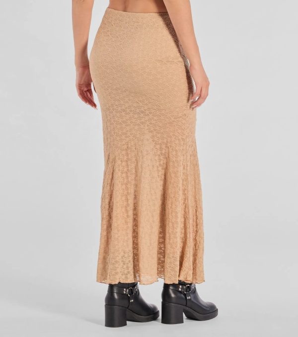 Boho Beauty Floral Lace Maxi Skirt - Image 2