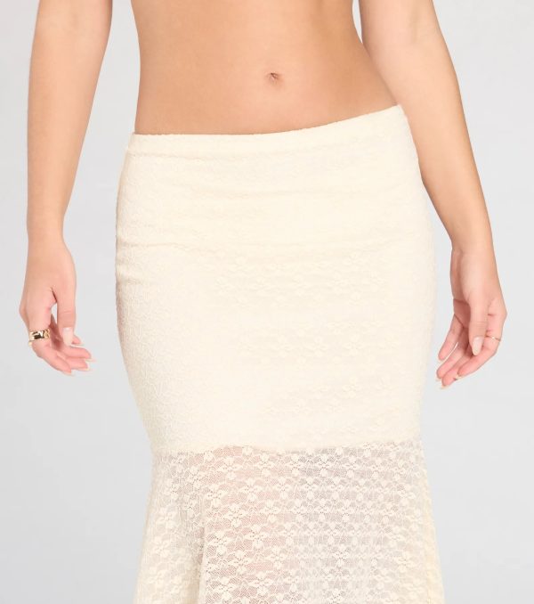 Boho Babe Lace Hanky Hem Maxi Skirt - Image 3