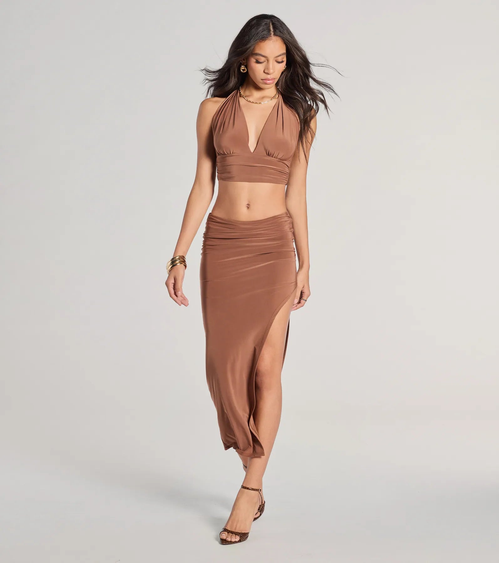 The One High-Rise Slit Maxi Skirt - Image 9