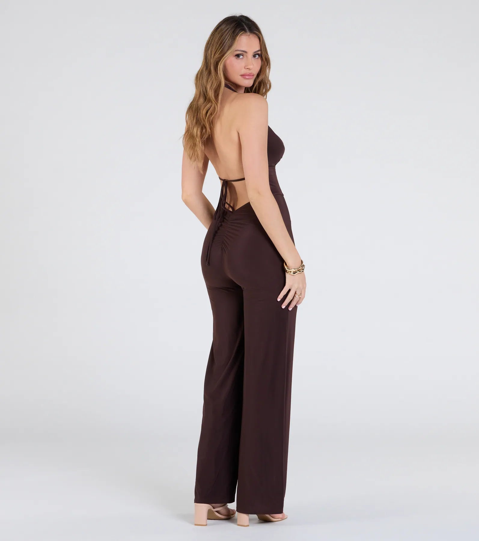 Dinner At Sunset Open Back Wide-Leg Jumpsuit - Image 2