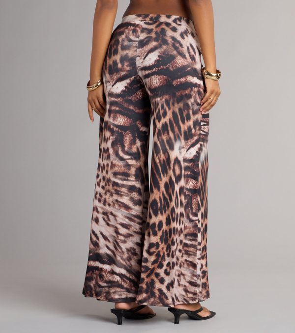 Wild Side Leopard Wide-Leg Pants - Image 2