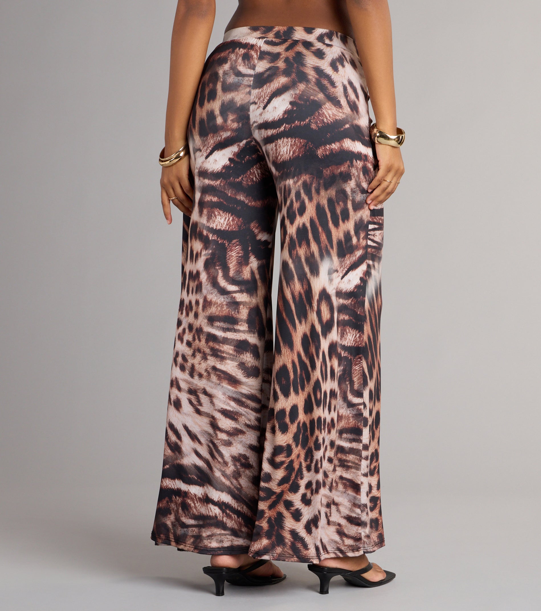 Wild Side Leopard Wide-Leg Pants - Image 2
