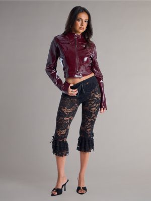 Lace Games Ruffle Capri Pants