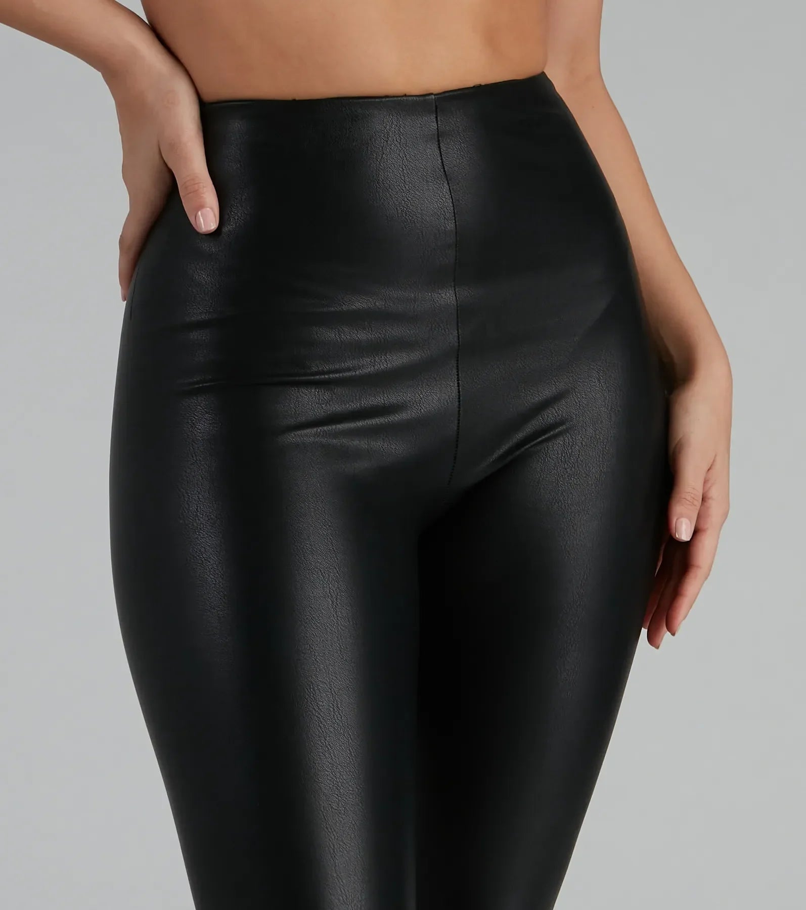 The One You Want Faux Leather Leggings - Image 7