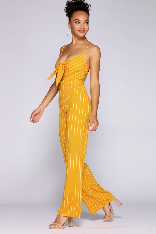 All For One Striped Jumpsuit - Image 2