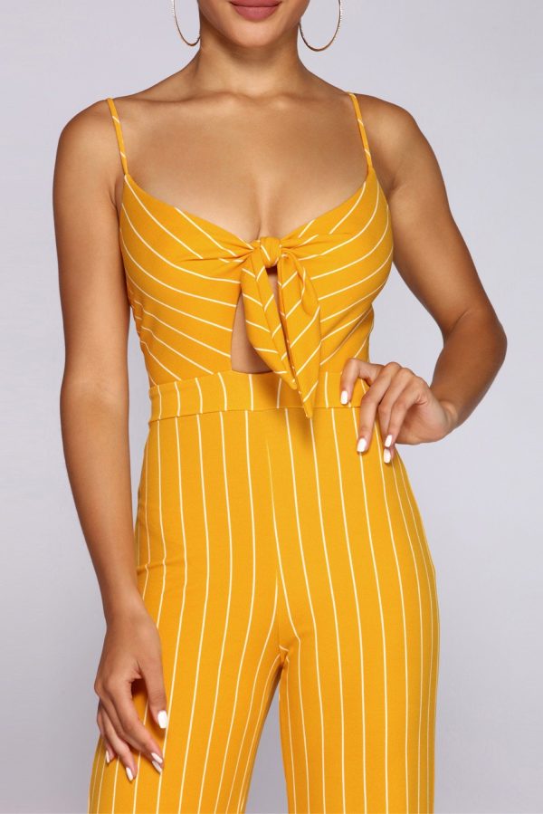 All For One Striped Jumpsuit - Image 4