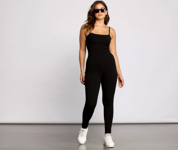 On That Basic Open Back Sleeveless Catsuit - Image 3