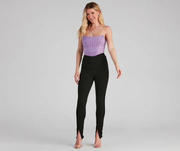 Chic Status High Waist Pants - Image 3