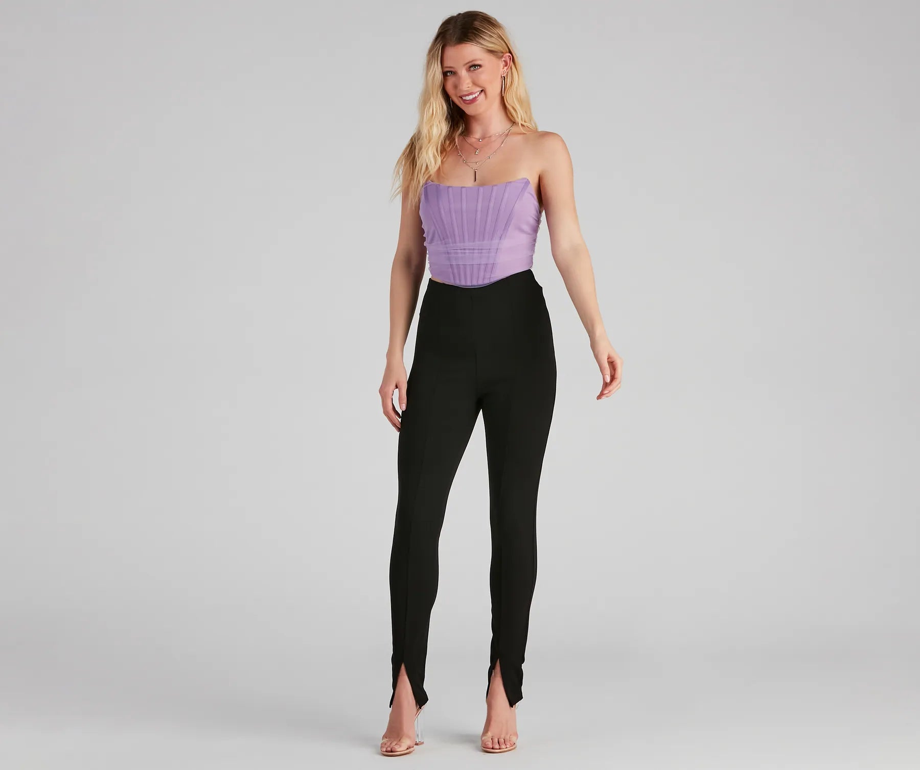 Chic Status High Waist Pants - Image 3