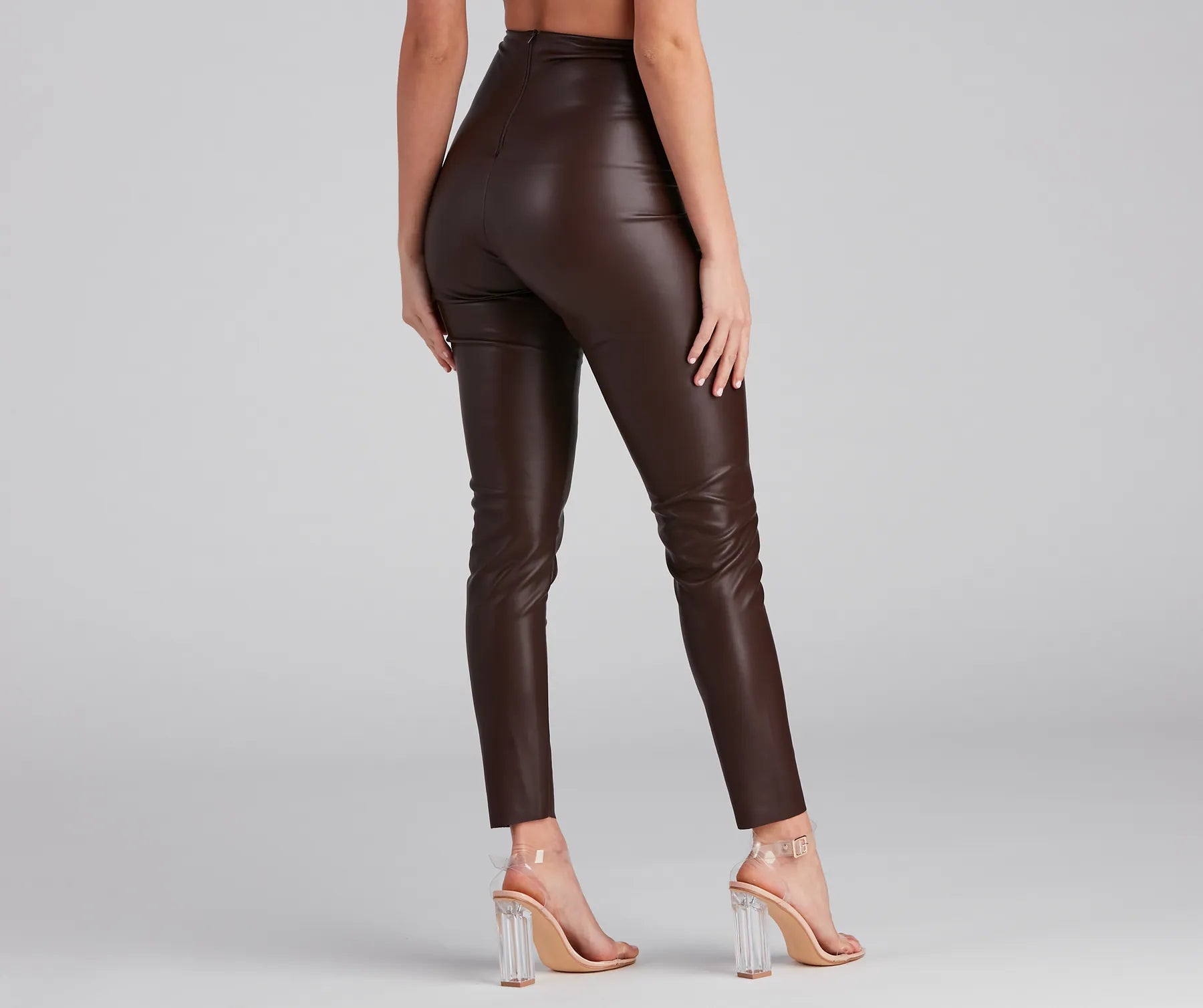 The One You Want Faux Leather Leggings - Image 2