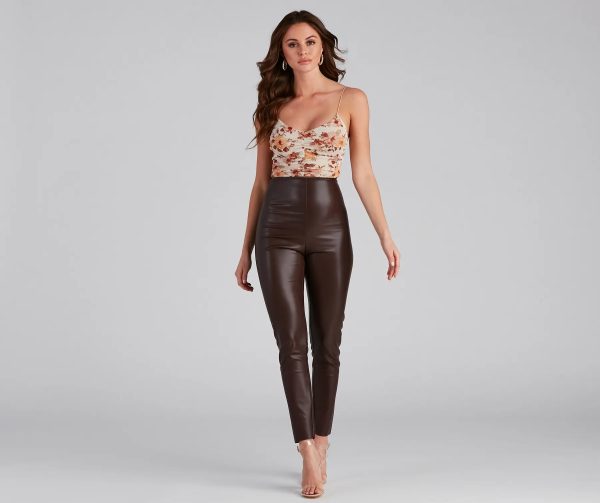 The One You Want Faux Leather Leggings - Image 3