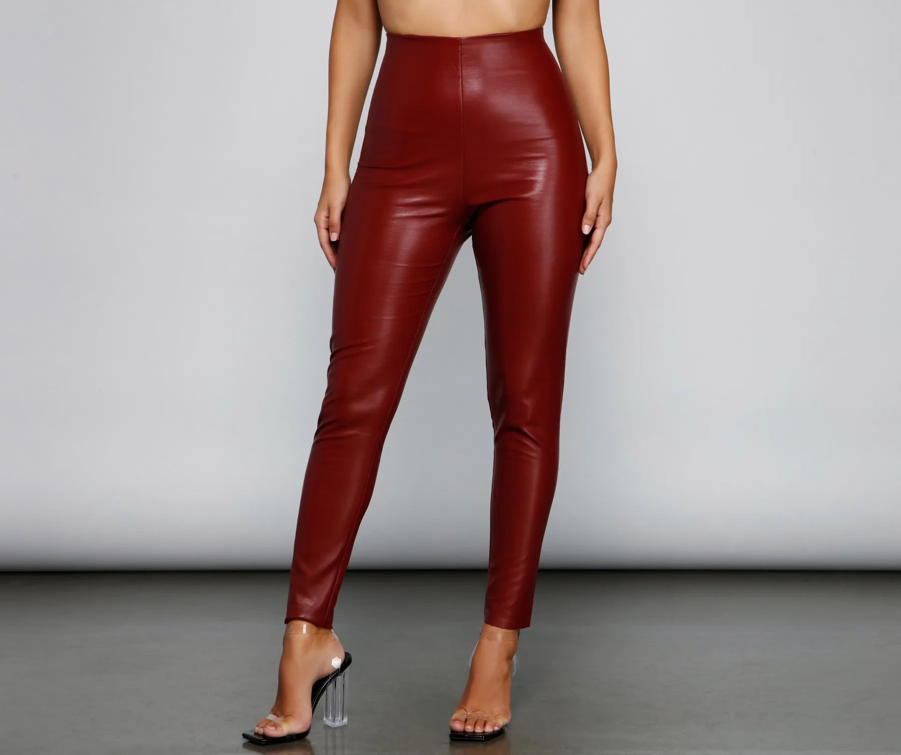 The One You Want Faux Leather Leggings - Image 13