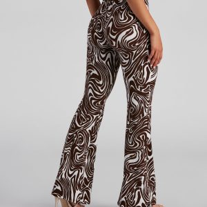 So Wild Zebra Flare Pants