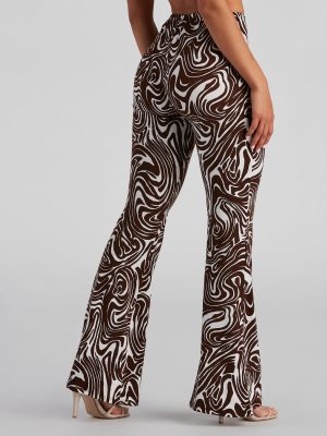 So Wild Zebra Flare Pants