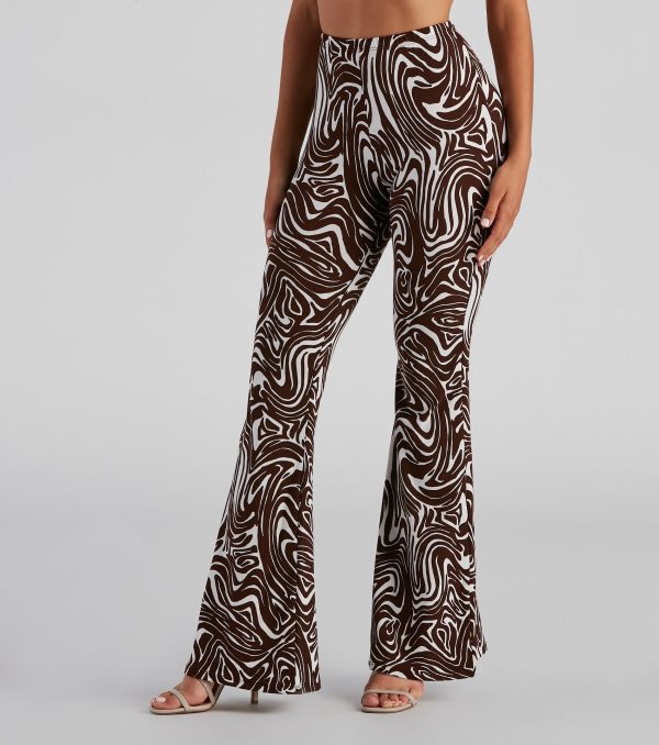 So Wild Zebra Flare Pants - Image 3