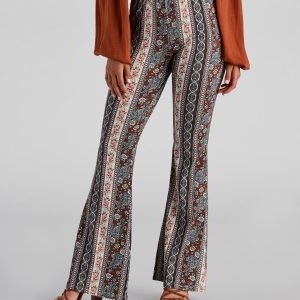 Bohemian Romance Floral Flared Pants