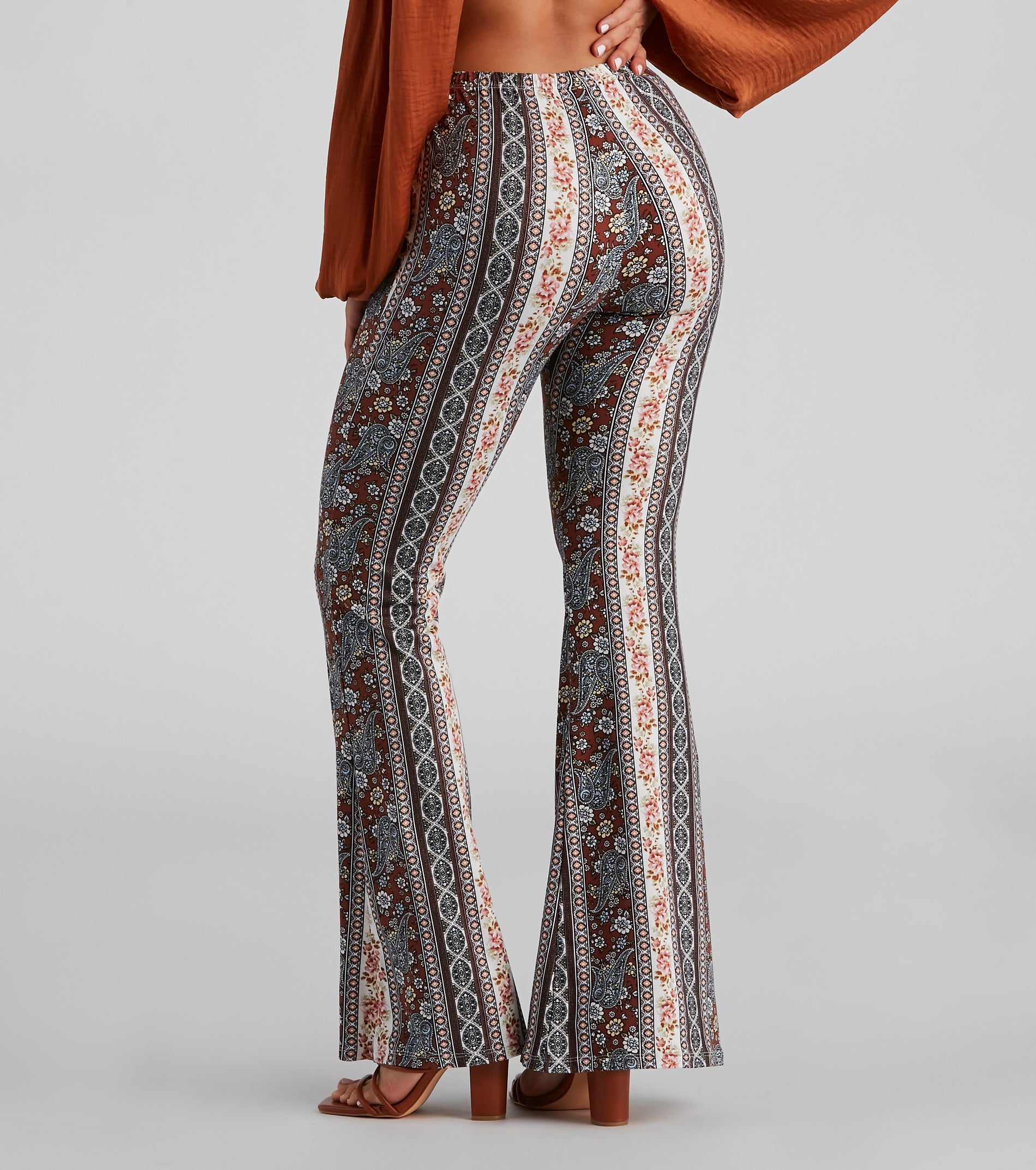 Bohemian Romance Floral Flared Pants - Image 3