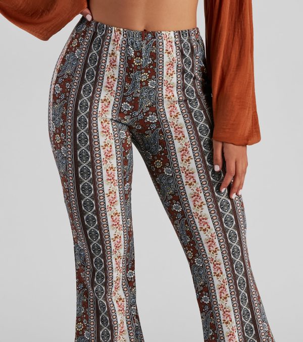 Bohemian Romance Floral Flared Pants - Image 4