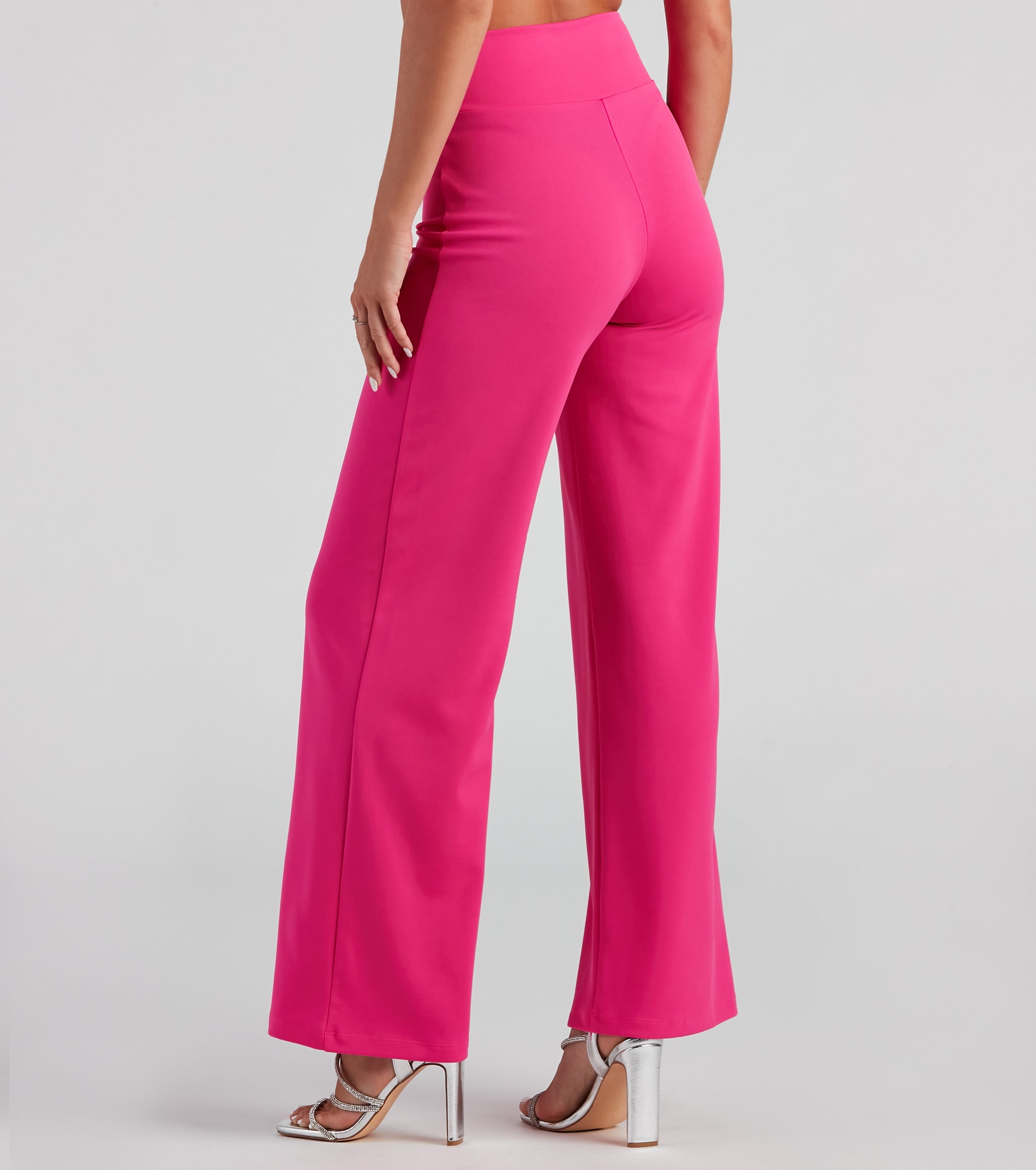 Style Game Crepe Tie Waist Pants - Image 3
