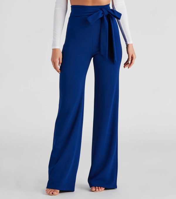 Sealed With Style Tie-Front Pants - Image 6
