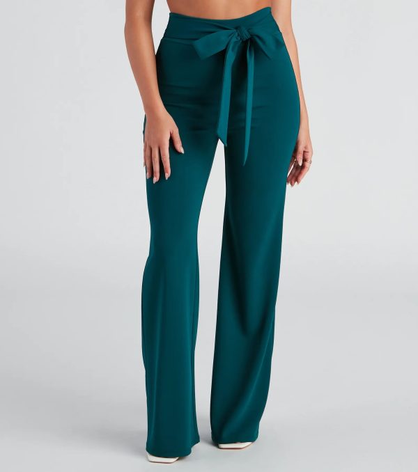 Sealed With Style Tie-Front Pants - Image 10