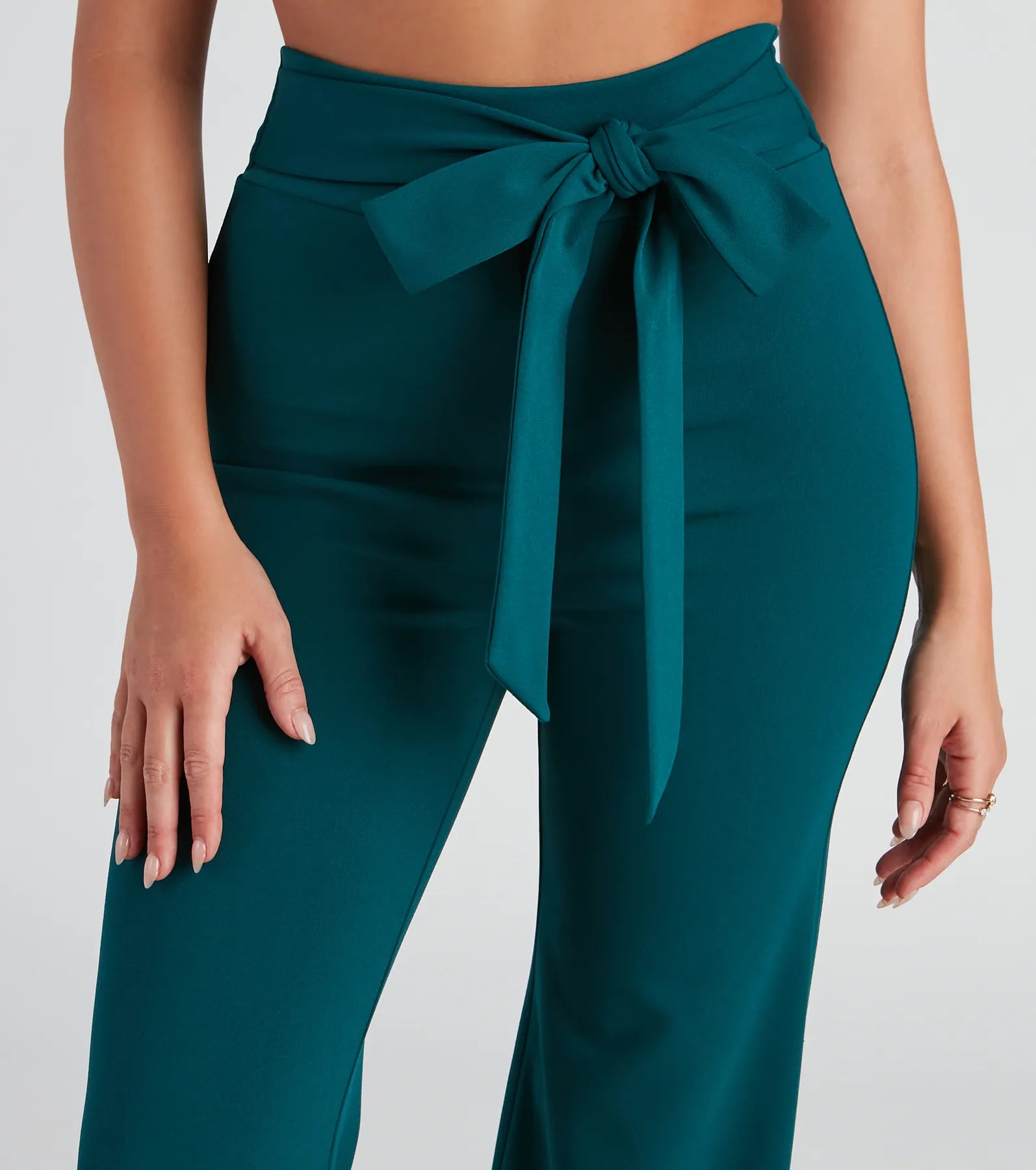 Sealed With Style Tie-Front Pants - Image 12