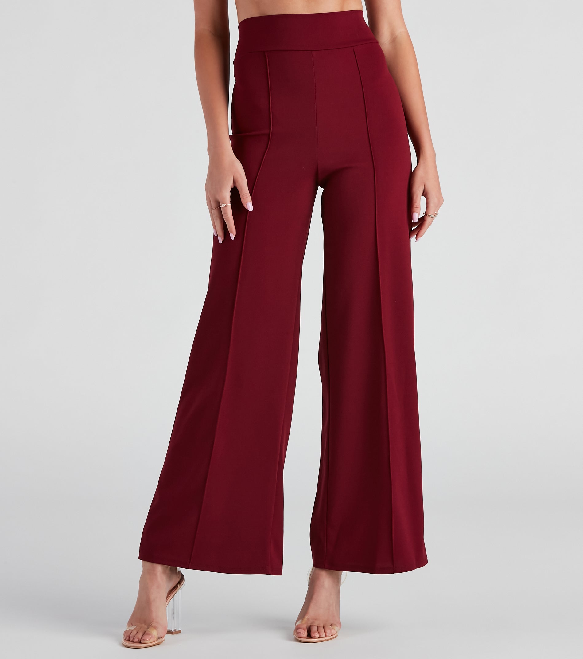So Chic Crepe Wide-Leg Pants - Image 6