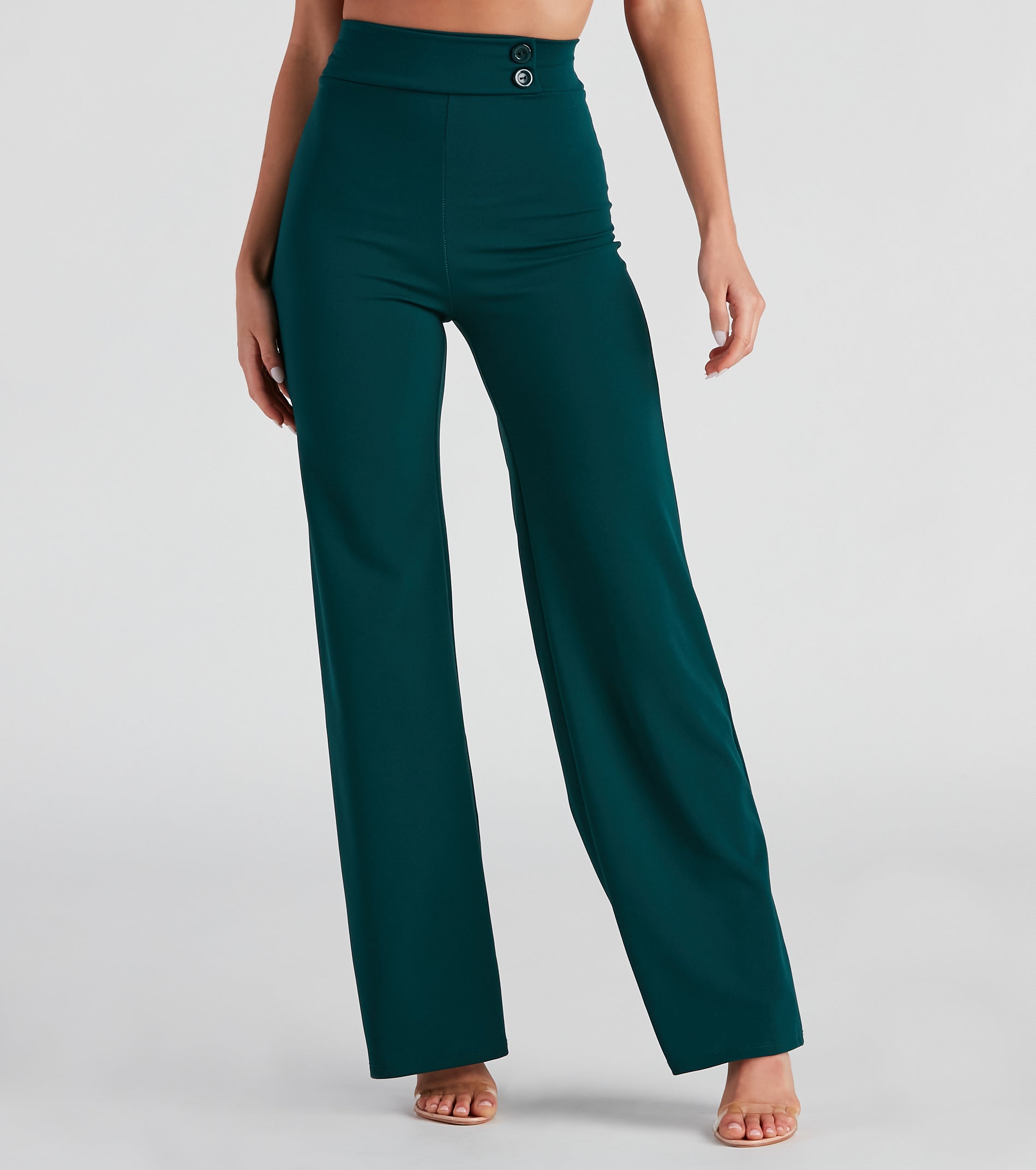 All The Class Crepe Wide Leg Pants - Image 2
