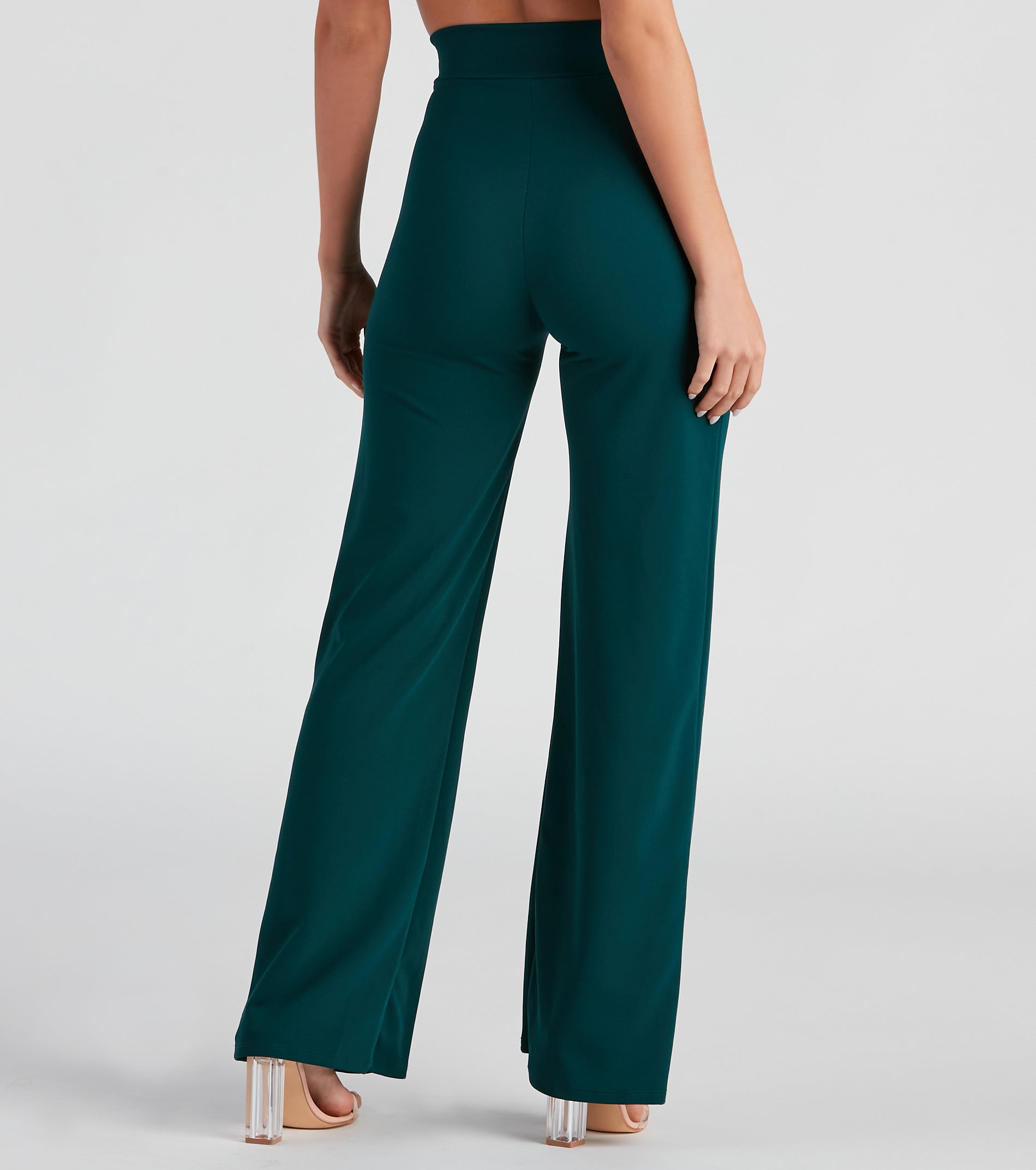 All The Class Crepe Wide Leg Pants - Image 3