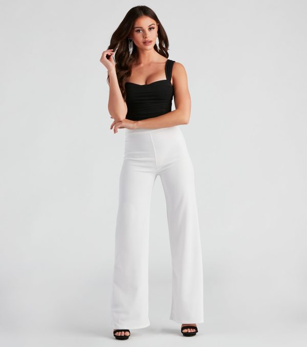 All The Class Crepe Wide Leg Pants - Image 7