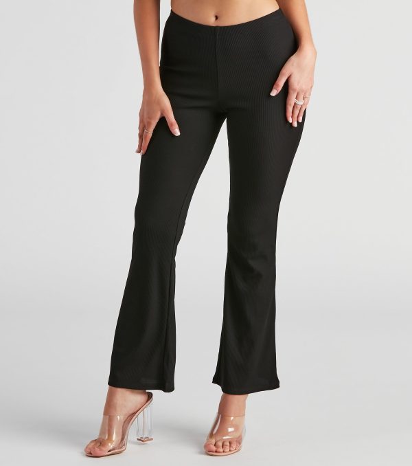 Casual Days Ribbed Knit Pants - Image 2