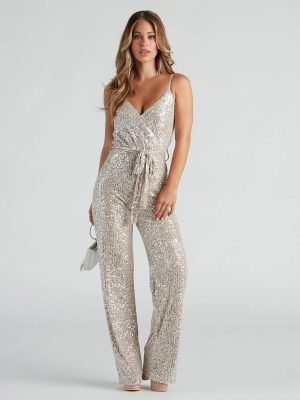 Alluring Glamour Sequin Jumpsuit