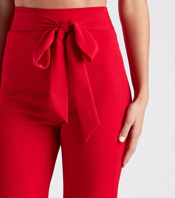 Sealed With Style Tie-Front Pants - Image 4