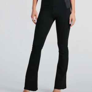 Flair For Fashion High-Rise Ponte Pants