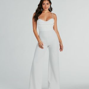 Effortless Moments Crepe Wide-Leg Jumpsuit