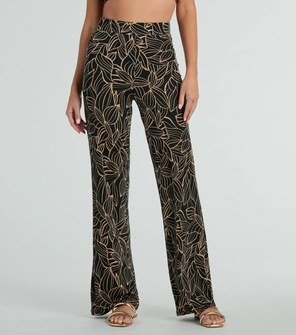 Island Sun Tropical High Rise Palazzo Pants - Image 2