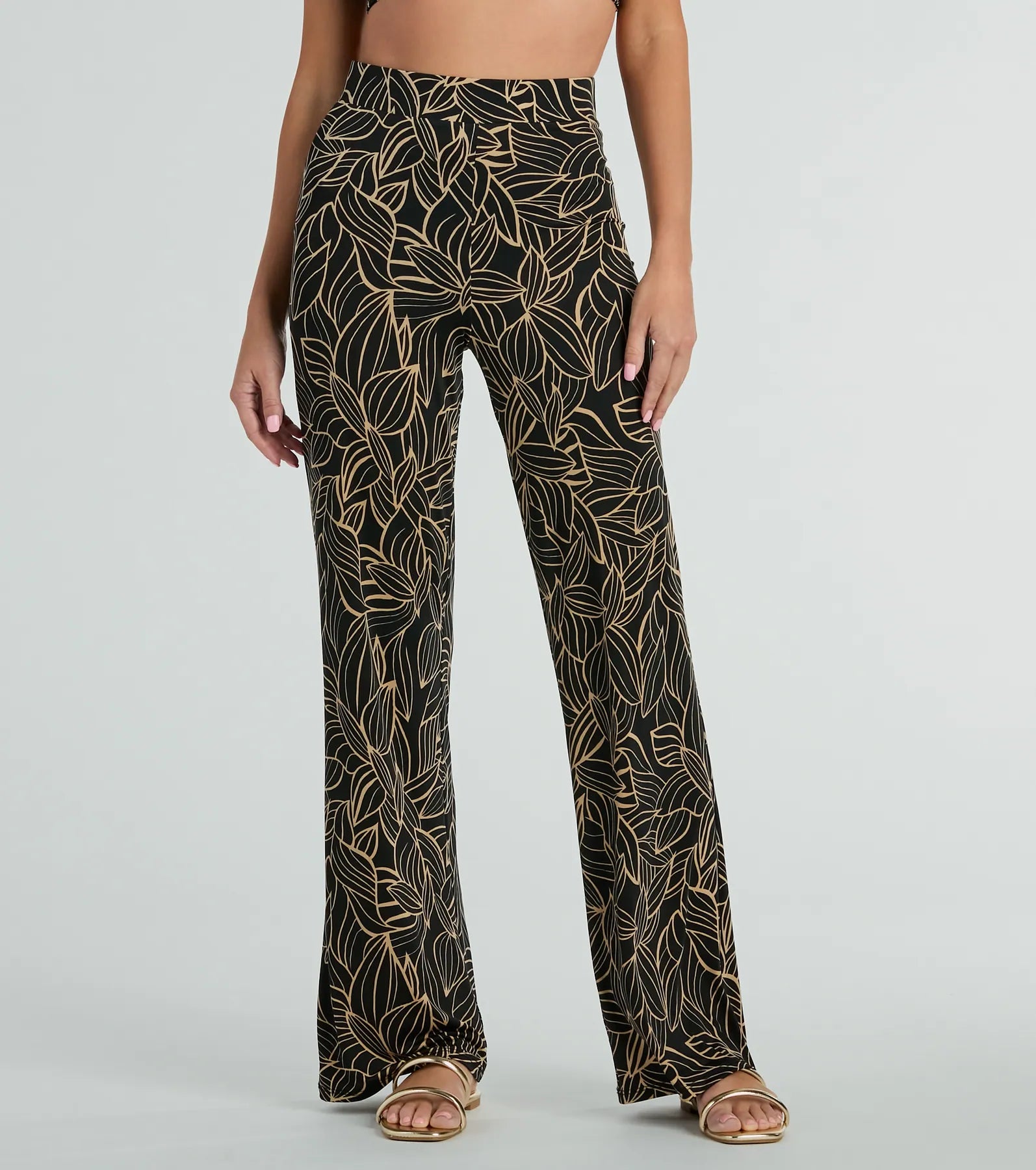 Island Sun Tropical High Rise Palazzo Pants - Image 2