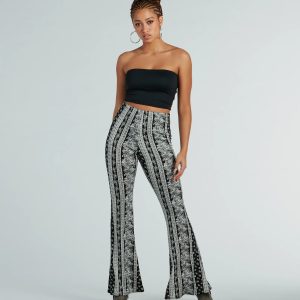 Free Spirit Chick High-Rise Boho Flare Pants