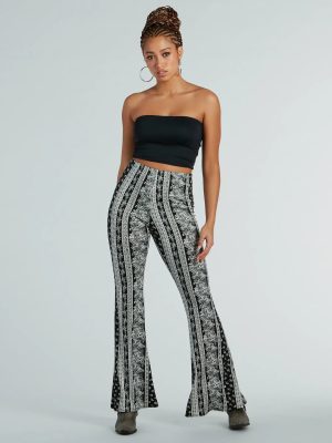 Free Spirit Chick High-Rise Boho Flare Pants