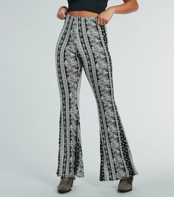 Free Spirit Chick High-Rise Boho Flare Pants - Image 2