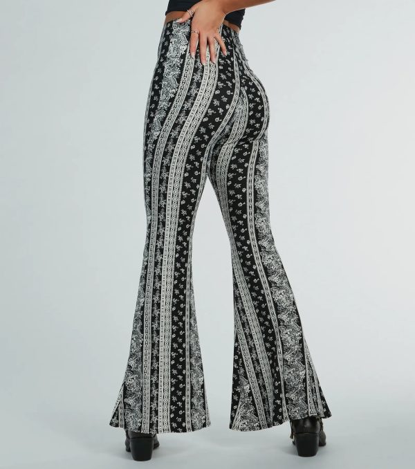 Free Spirit Chick High-Rise Boho Flare Pants - Image 3