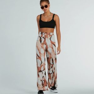Like A Work Of Art Abstract Wide Leg Palazzo Pants