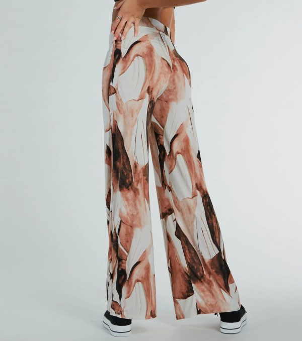 Like A Work Of Art Abstract Wide Leg Palazzo Pants - Image 2