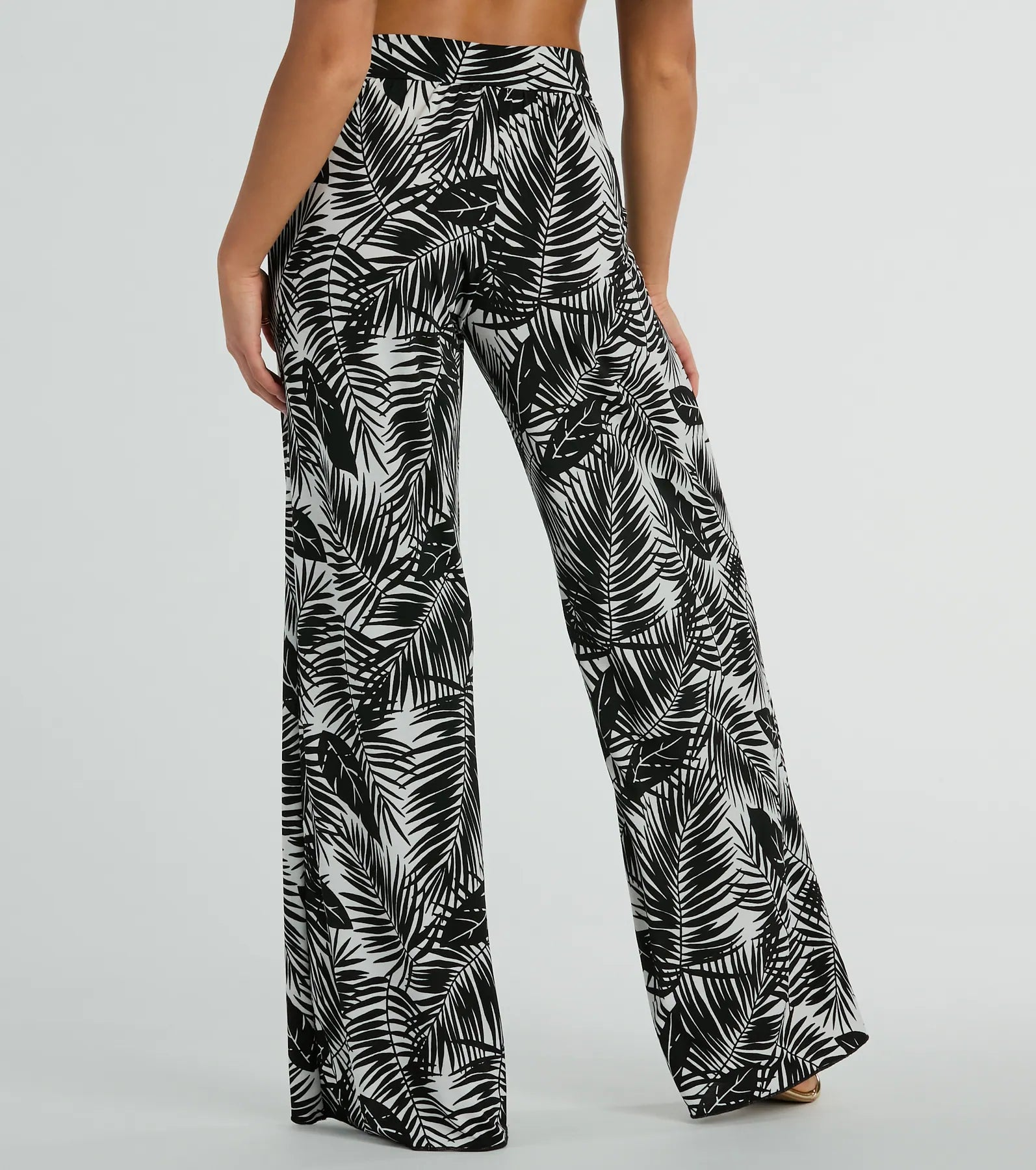 Time For Vacay High Rise Tropical Palazzo Pants - Image 3