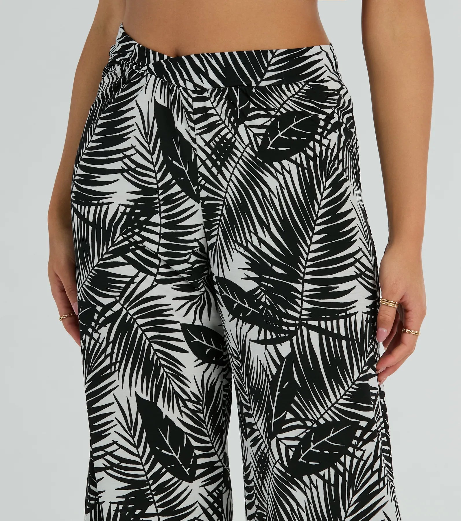 Time For Vacay High Rise Tropical Palazzo Pants - Image 4